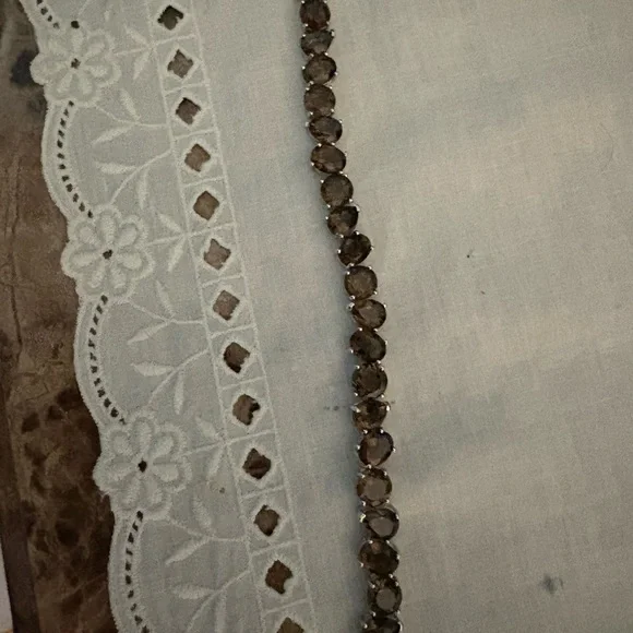 EUC Smoky quartz silver bracelet - Picture 6 of 9